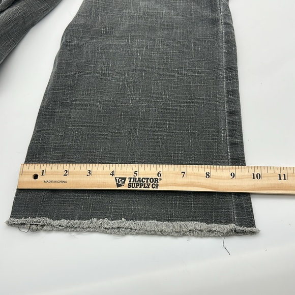 Be Bop Vintage Y2K Women's Gray Flared‎ Jeans w/ frayed bottoms size 7 (A99) - Picture 4 of 9